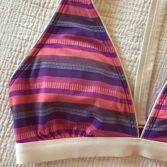 Athleta stripped bikini top sz S - Picture 2 of 6